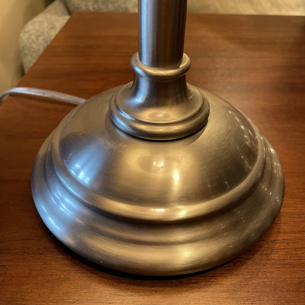 Silver Base Adjustable Height Table Lamp LAMPS