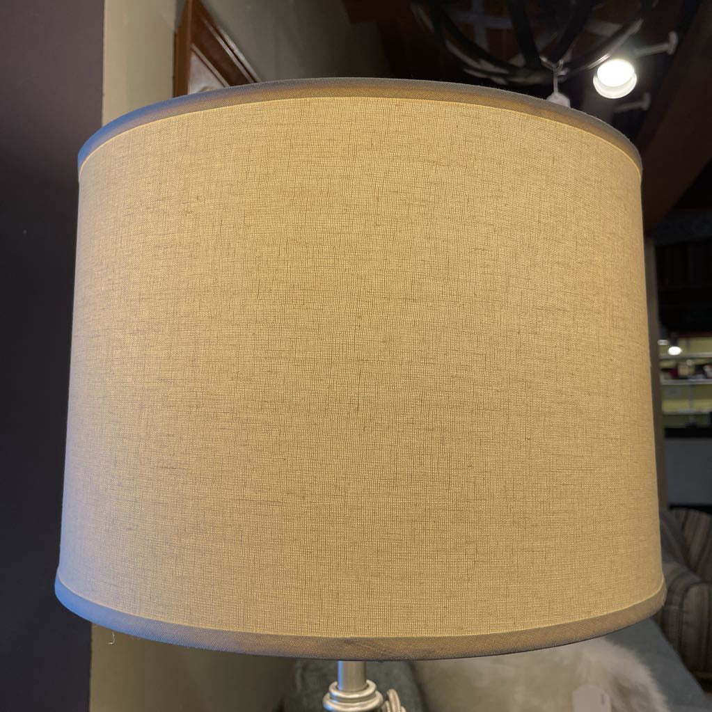 Silver Base Adjustable Height Table Lamp LAMPS