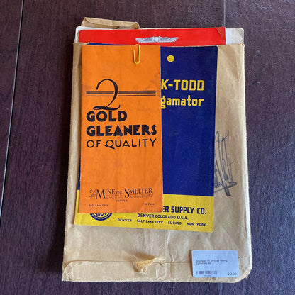 Envelope of Vintage Mining Ephemera UNIQUE FINDS