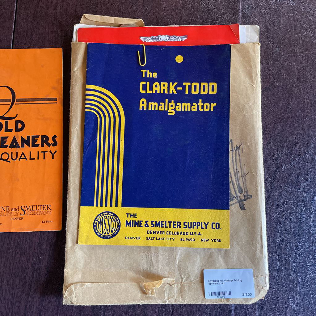 Envelope of Vintage Mining Ephemera UNIQUE FINDS