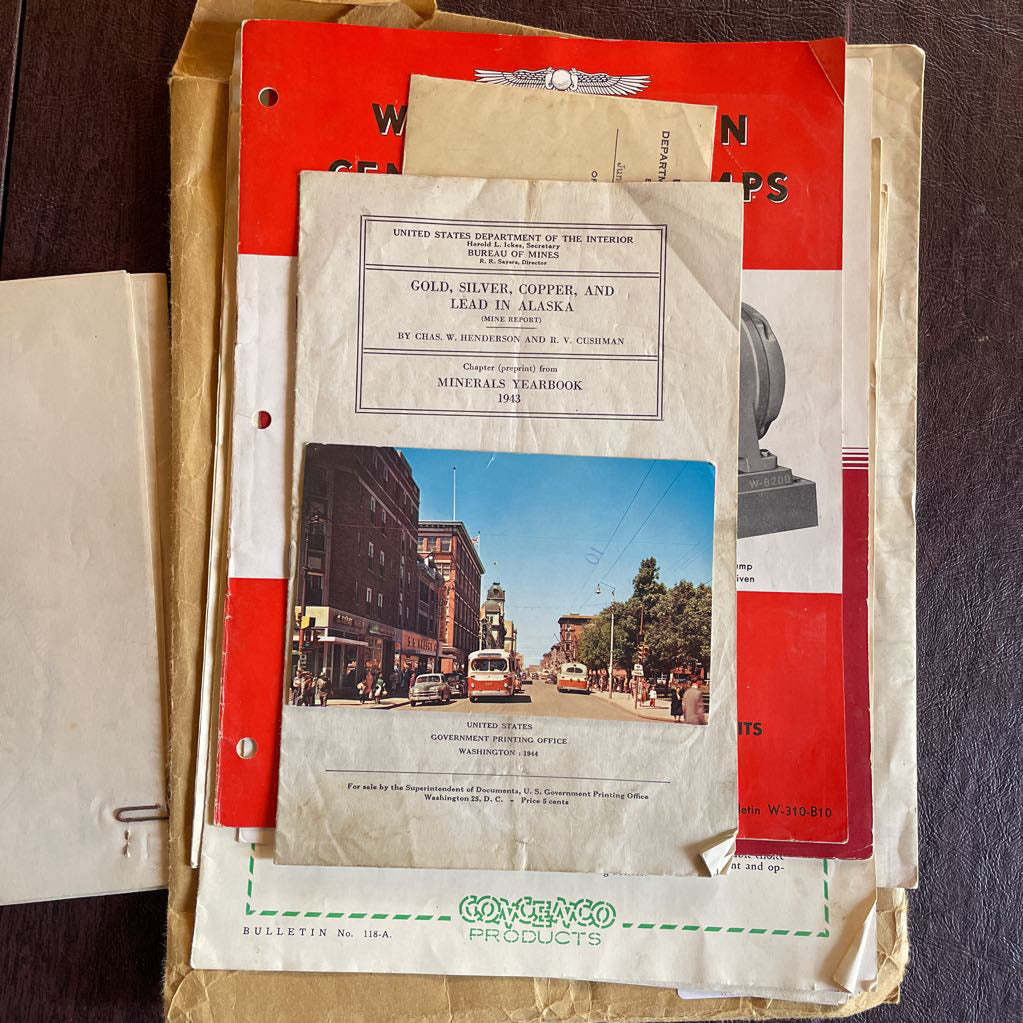 Envelope of Vintage Mining Ephemera UNIQUE FINDS