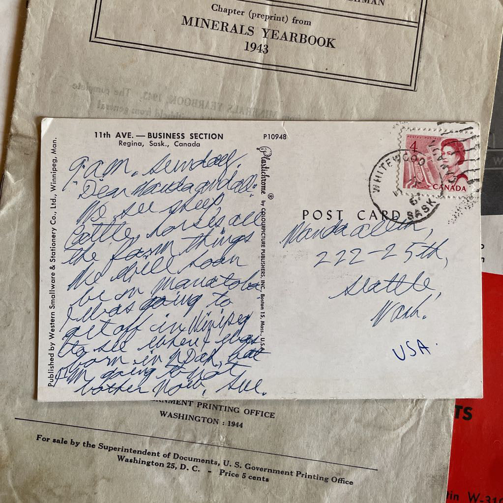 Envelope of Vintage Mining Ephemera UNIQUE FINDS