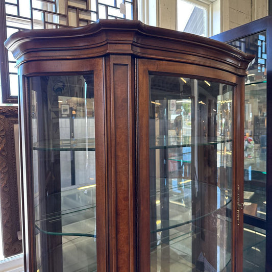 Vintage Lit Curio Cabinet