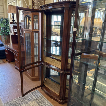 Vintage Lit Curio Cabinet