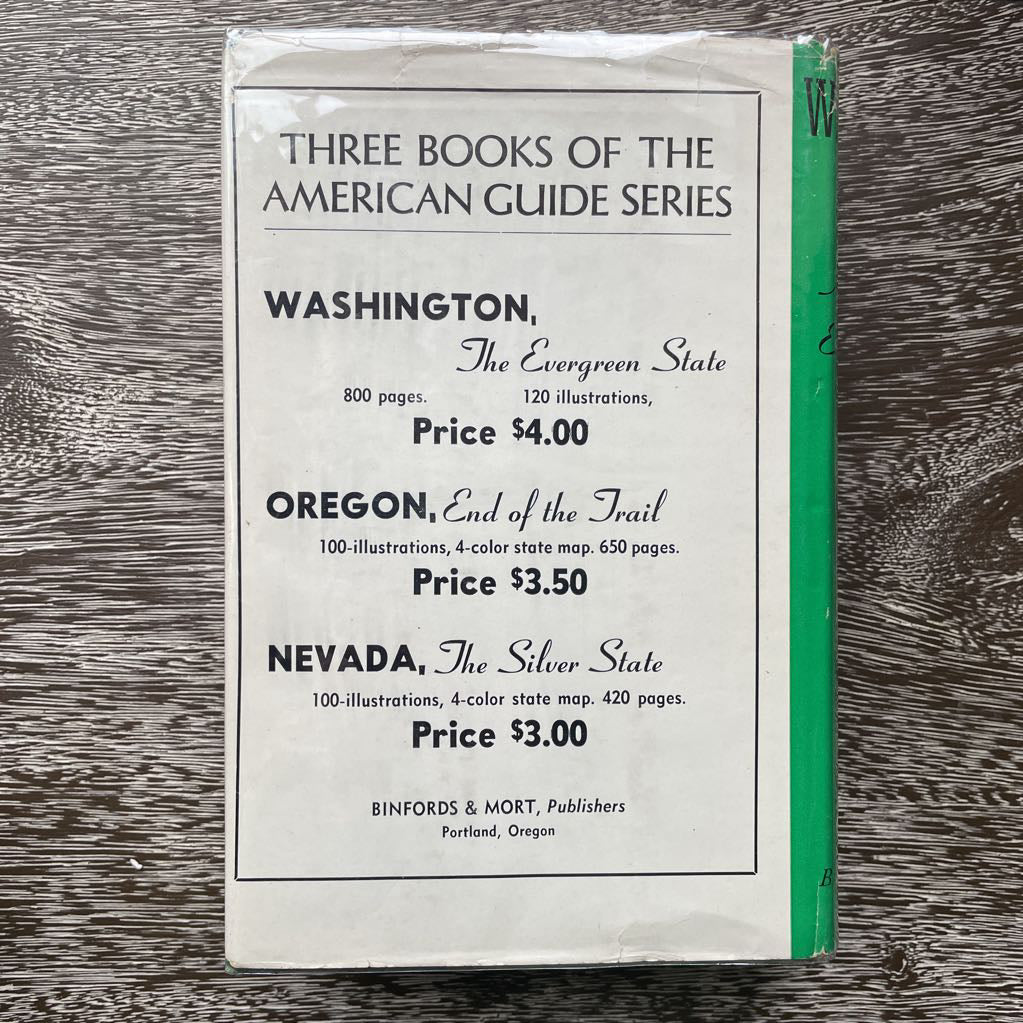 American Guide Series Washington 1950 Edition With Dust Jacket UNIQUE FINDS