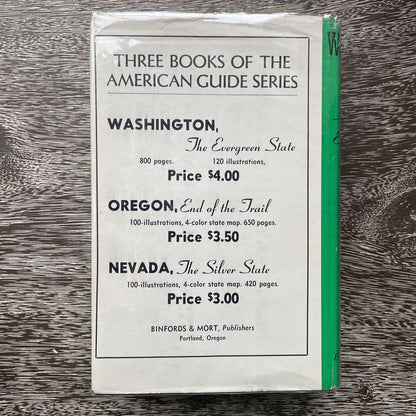 American Guide Series Washington 1950 Edition With Dust Jacket UNIQUE FINDS