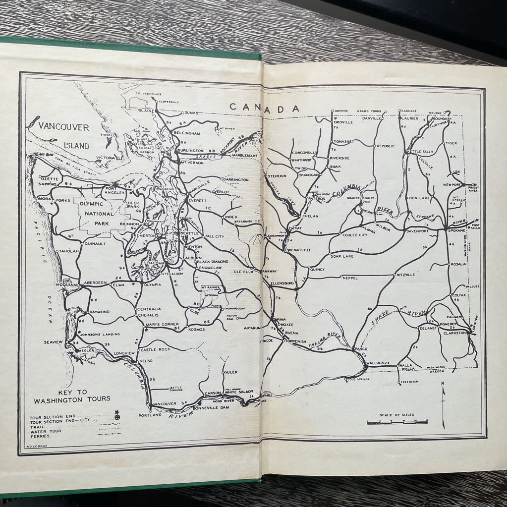 American Guide Series Washington 1950 Edition With Dust Jacket UNIQUE FINDS