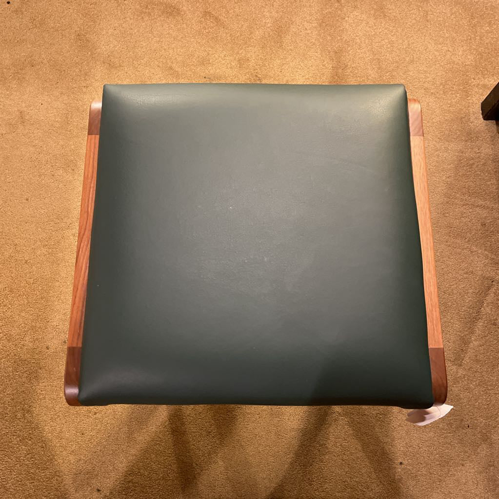 Executive Partner Stand Up Desk with Leather Top & Matching Stool C DESKS