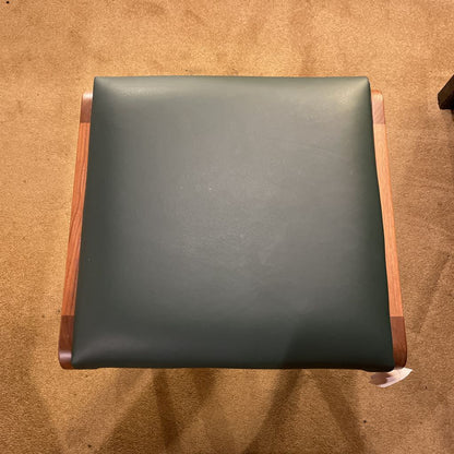 Executive Partner Stand Up Desk with Leather Top & Matching Stool C DESKS