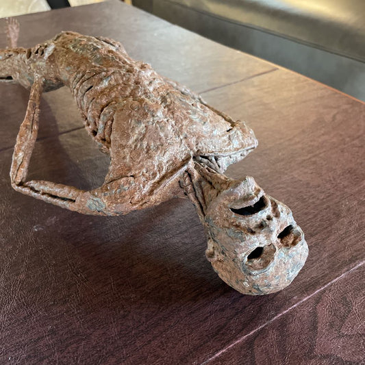 Hand-Crafted Brutalist Tragic Figure/SE Asia