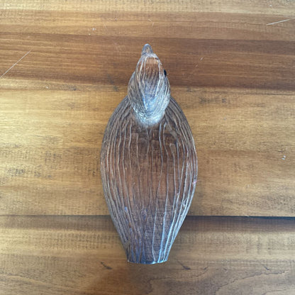 Small Rustic-Carved Wooden Duck Decoy UNIQUE FINDS