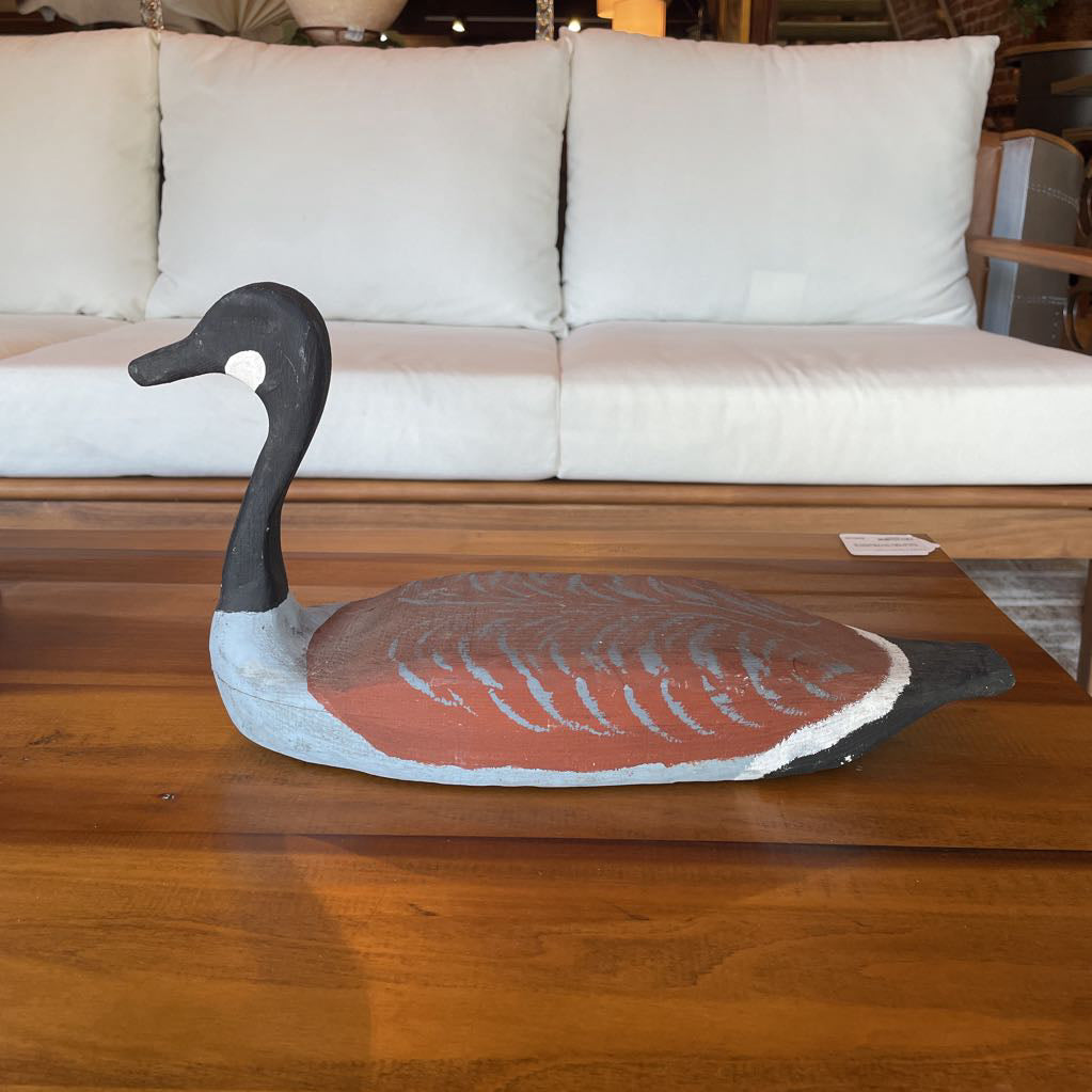 Hand-Painted Rustic Goose Decoy UNIQUE FINDS