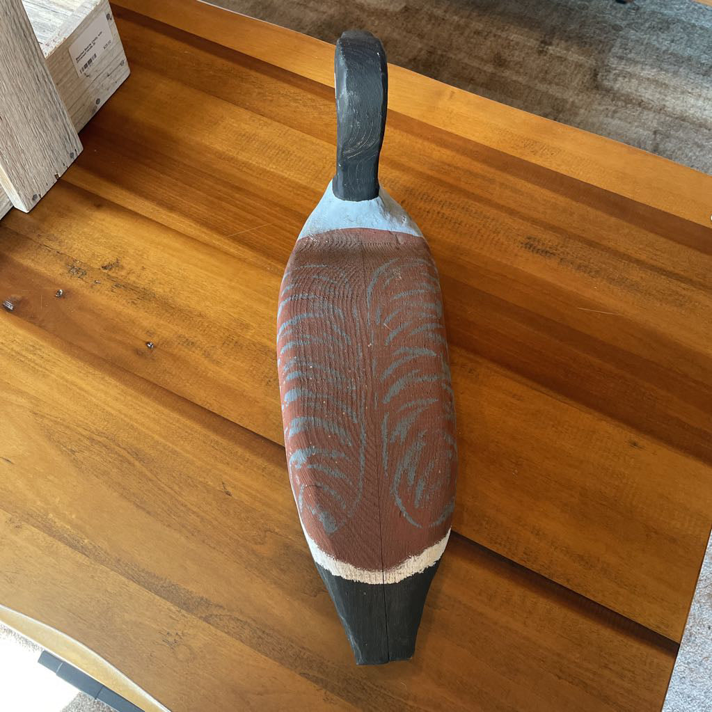 Hand-Painted Rustic Goose Decoy UNIQUE FINDS