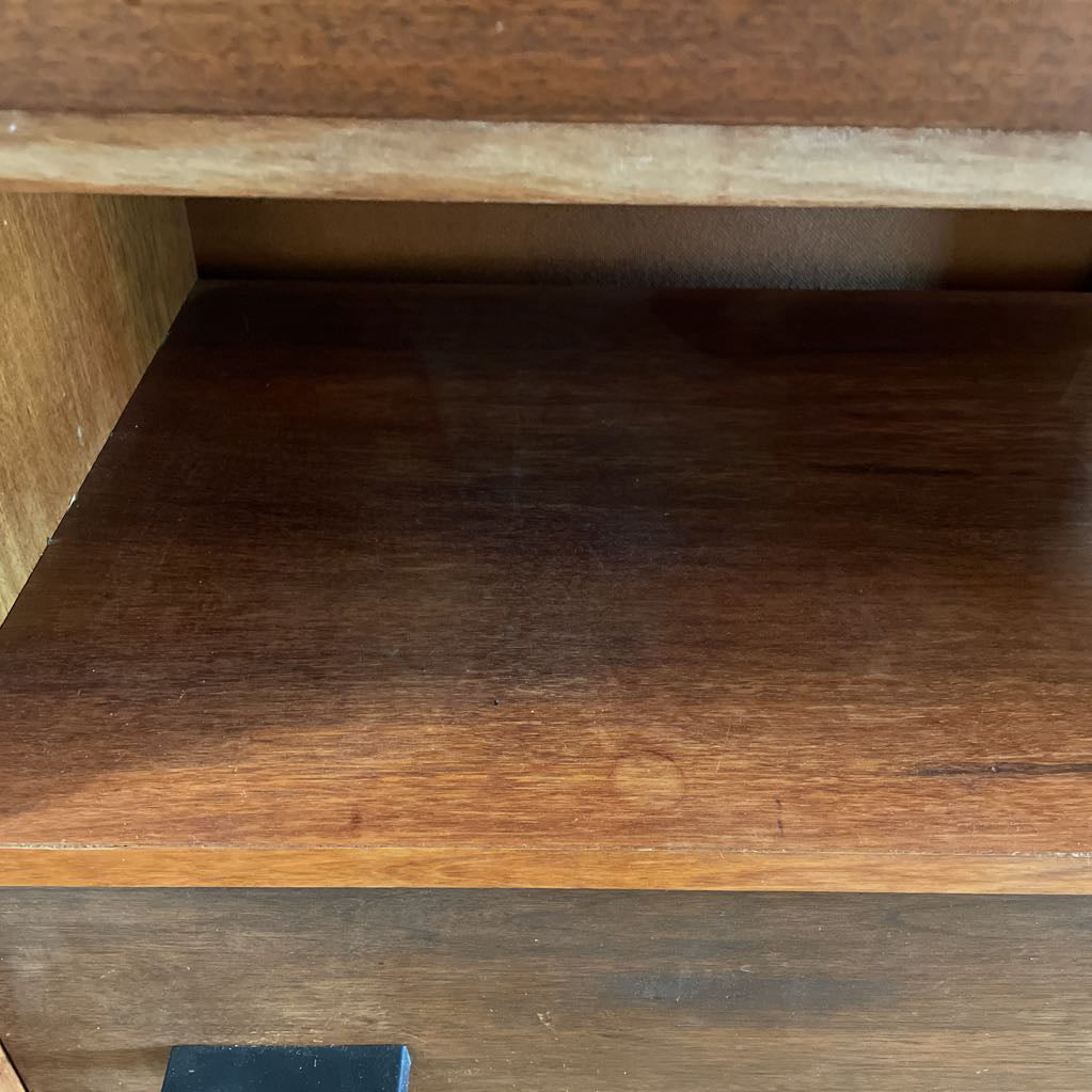 MCM Bar Media Wall Unit w/Black Handles