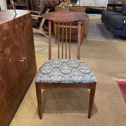 Vintage Slat Back Paisley Seat Dining Chair C DINING CHAIRS