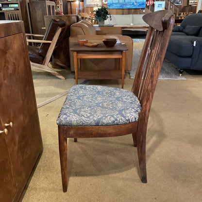 Vintage Slat Back Paisley Seat Dining Chair C DINING CHAIRS