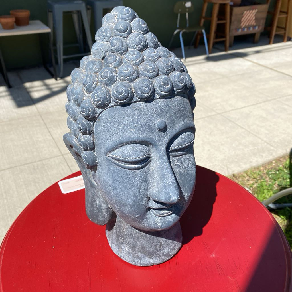 Faux Stone Garden Buddha Head OUTDOOR