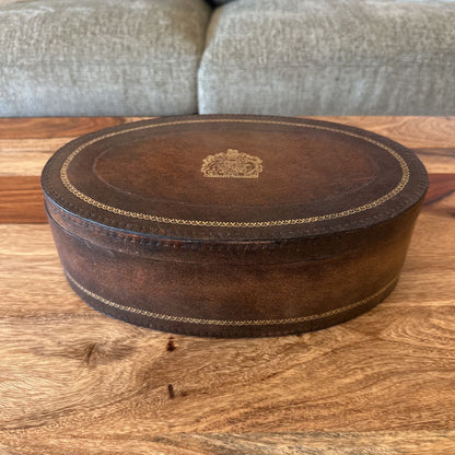 Leather Wrapped Wooden Box SMALLS