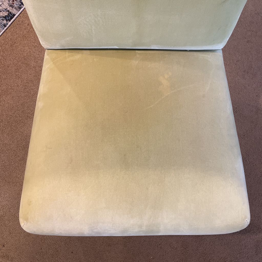 Yellow Velvet Rolled Back Dining Chair SET of 2 C DINING CHAIRS