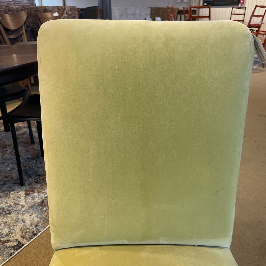 Yellow Velvet Rolled Back Dining Chair SET of 2 C DINING CHAIRS