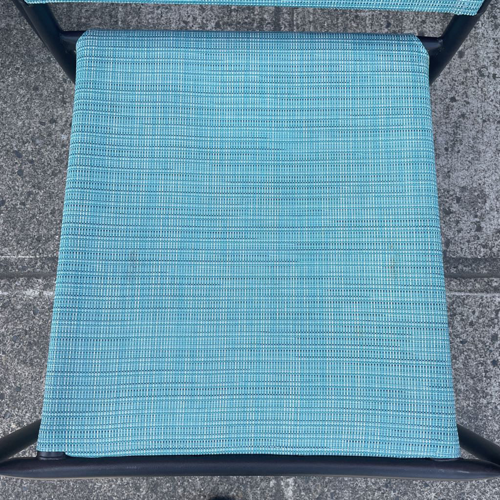 Blue Metal Frame Outdoor Chair OUTDOOR