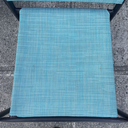 Blue Metal Frame Outdoor Chair OUTDOOR