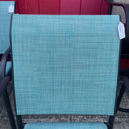 Blue Metal Frame Outdoor Chair OUTDOOR