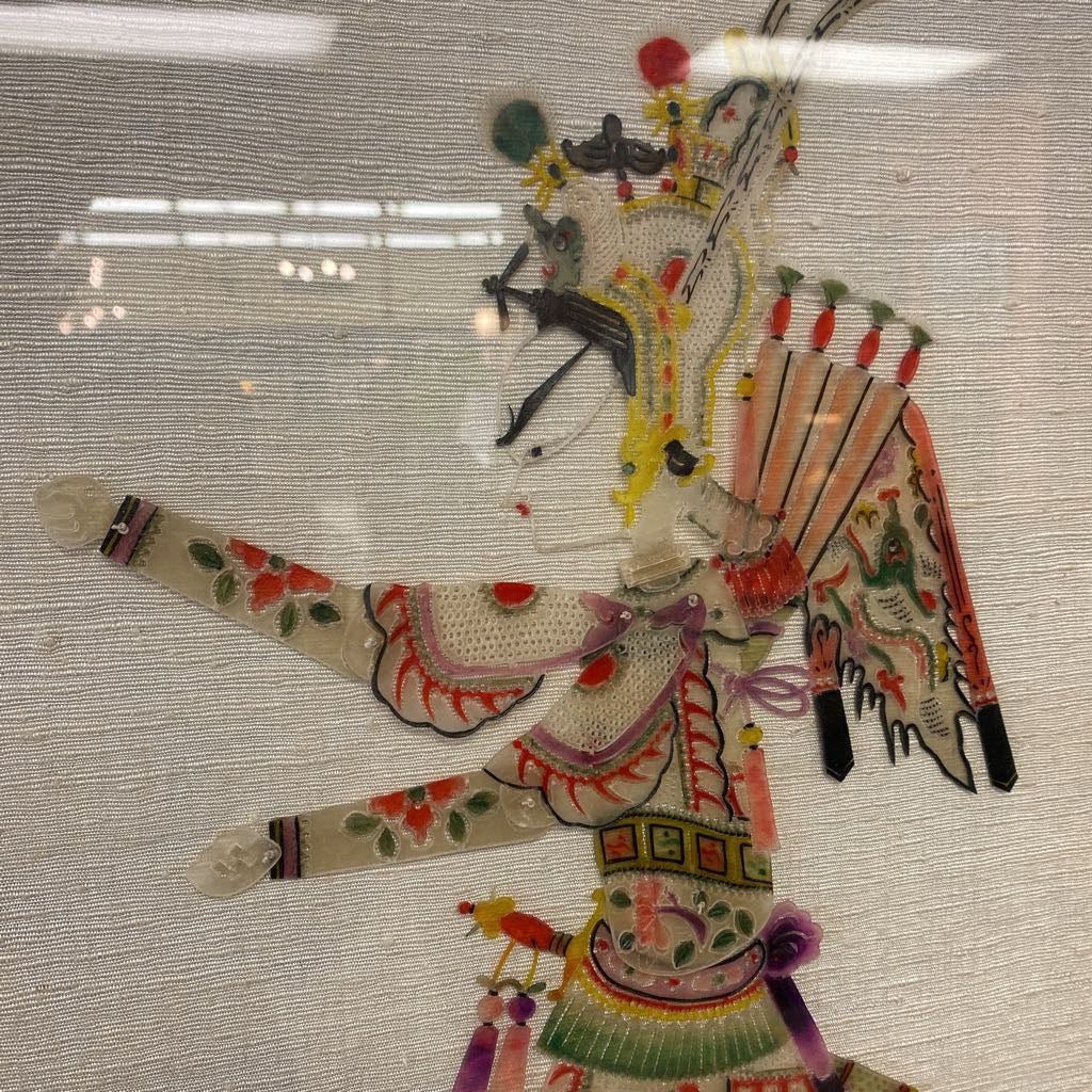 Asian Style Framed Shadow Puppet ART