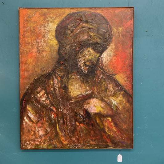 PROBST 1953 "JEWISH QUEEN" Impressionistic Painting (AS IS) ART