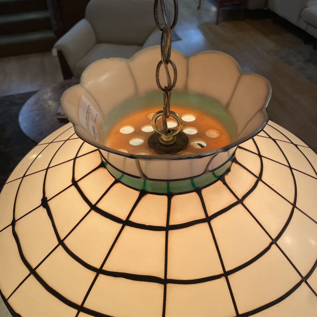 1970's Plastic Stained Glass-Style COCA-COLA Pendant Lamp LAMPS
