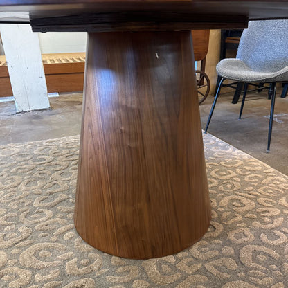 Nash Mid-Century Modern Style 50" Round Pedestal Dining Table