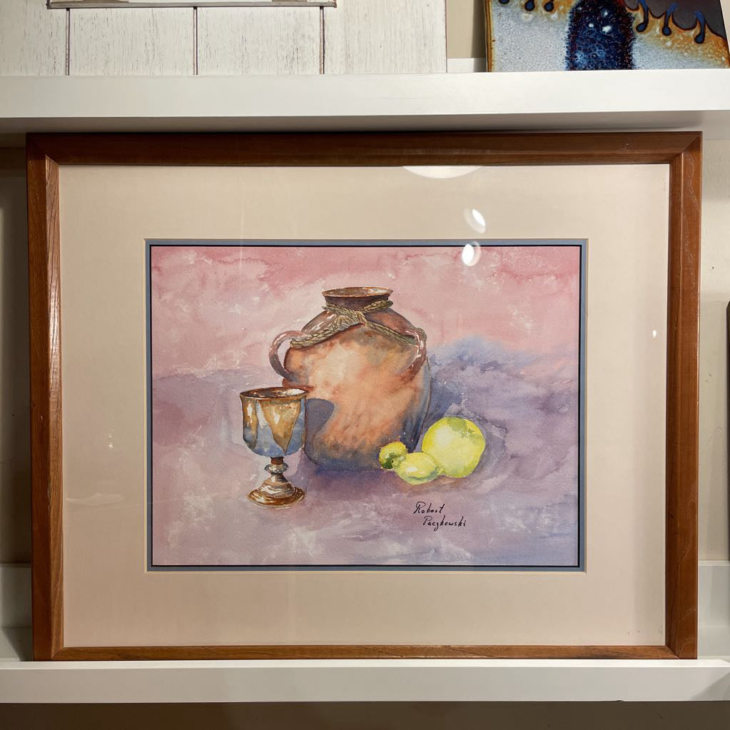 Still Life with Fruits, Cup & Pot Art/PNW Artist