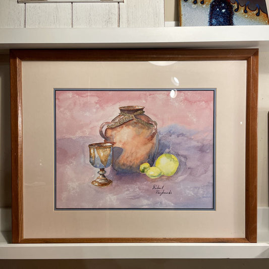 Still Life with Fruits, Cup & Pot Art/PNW Artist ART