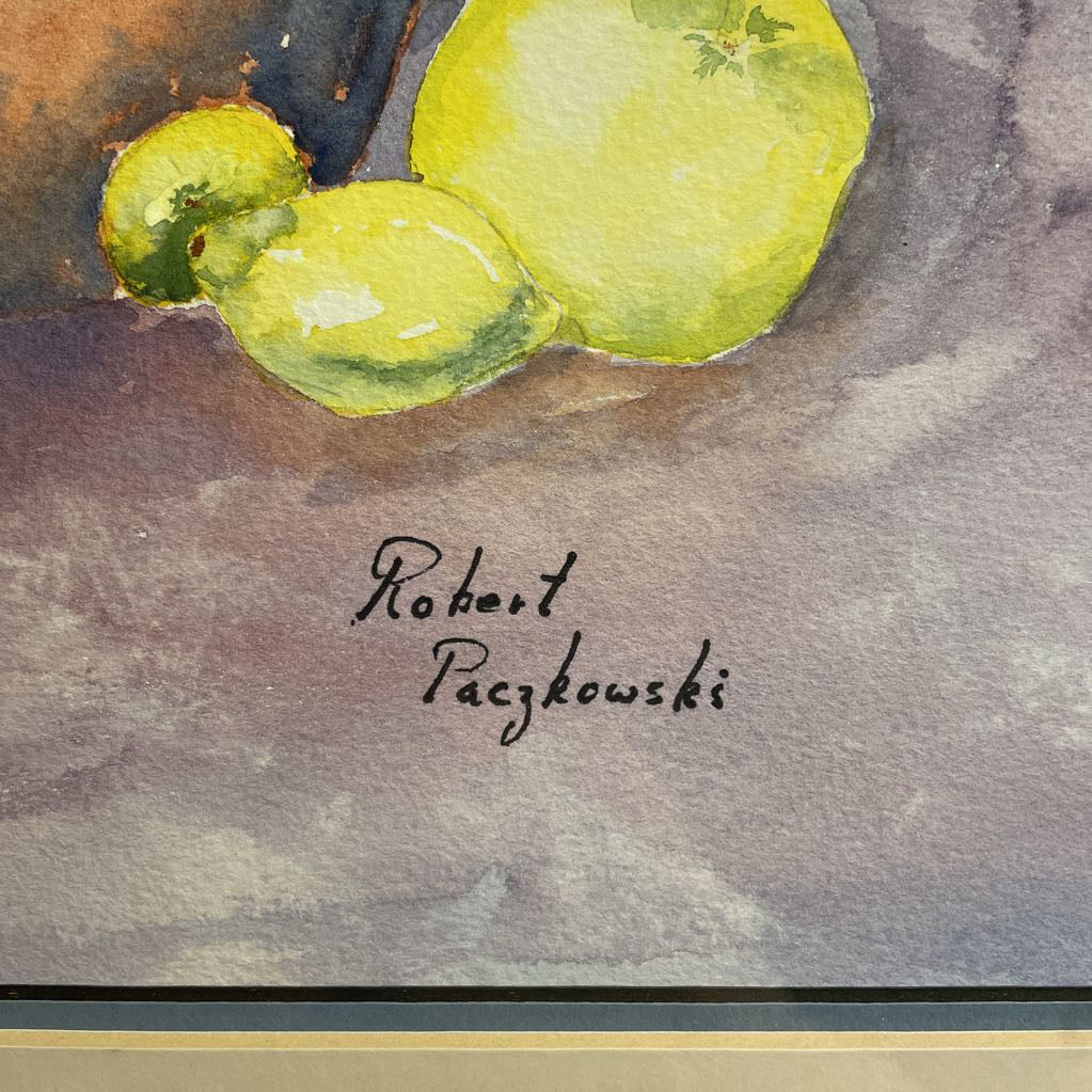 Still Life with Fruits, Cup & Pot Art/PNW Artist