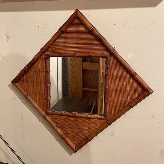Bamboo Diamond Framed Mirror C MIRRORS