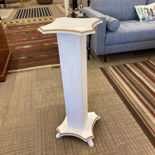 White & Gold Pedestal Stand SMALLS