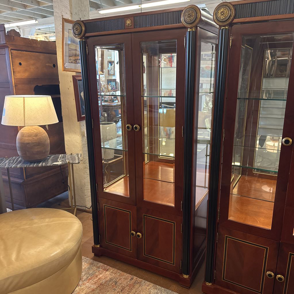 Vitrine Display Cabinet w/ Bronze Decals C CABINETS