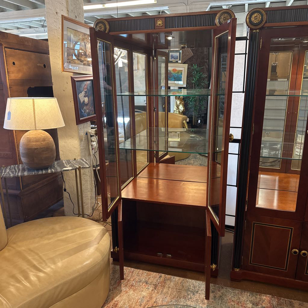 Vitrine Display Cabinet w/ Bronze Decals C CABINETS