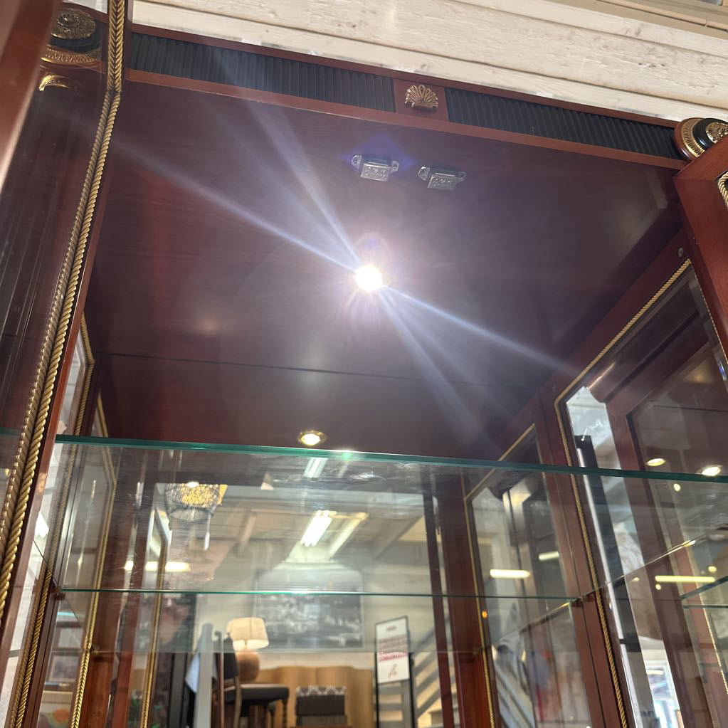 Vitrine Display Cabinet w/ Bronze Decals C CABINETS