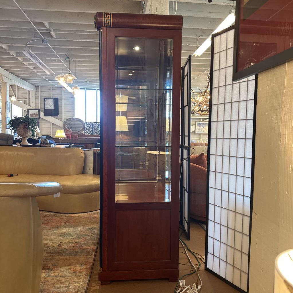 Vitrine Display Cabinet w/ Bronze Decals C CABINETS