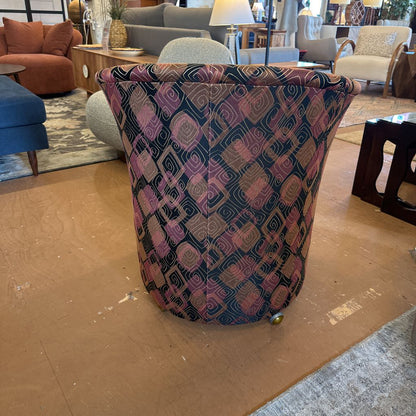 Patterned Geometric Accent Chair w/ Wheels U ACCENT CHAIRS