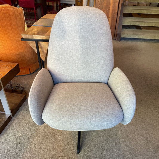 Contemporary Grey Recliner U ACCENT CHAIRS