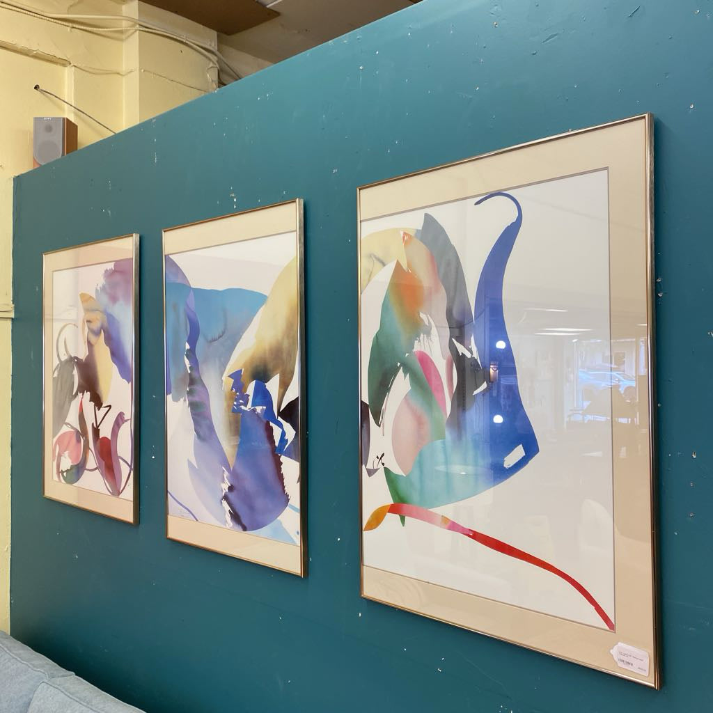 Paul Jenkins 85' "Human Limit" Triptych