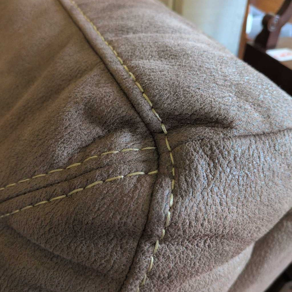Suede Brown Electric Recliner U ACCENT CHAIRS