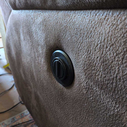 Suede Brown Electric Recliner U ACCENT CHAIRS