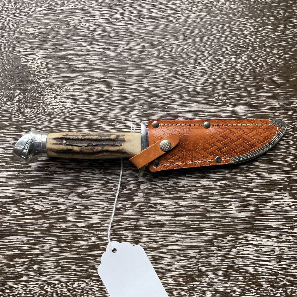 Blackhawk Solingen, Germany Knife with Leather Sheath UNIQUE FINDS