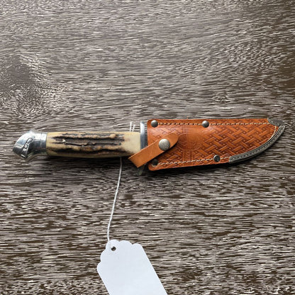 Blackhawk Solingen, Germany Knife with Leather Sheath UNIQUE FINDS