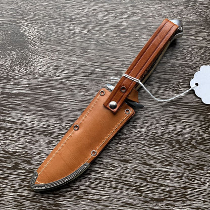 Blackhawk Solingen, Germany Knife with Leather Sheath UNIQUE FINDS