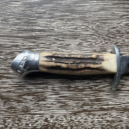 Blackhawk Solingen, Germany Knife with Leather Sheath UNIQUE FINDS