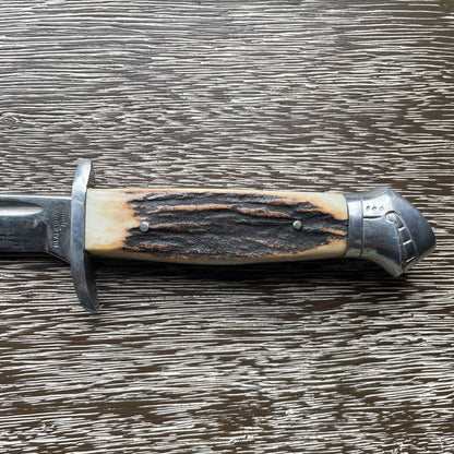 Blackhawk Solingen, Germany Knife with Leather Sheath UNIQUE FINDS